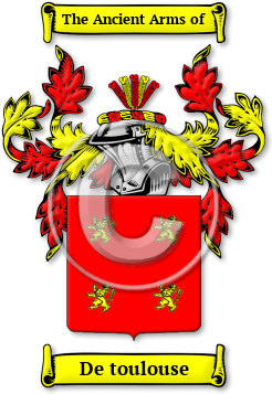 De toulouse Family Crest Download (jpg) Legacy Series - 150 DPI